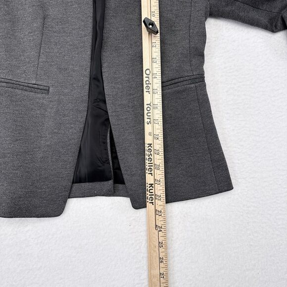 J Crew Going‎ Out Blazer Jacket Women’s Size 2 Petite Gray Heather Dove NEW - Picture 9 of 9